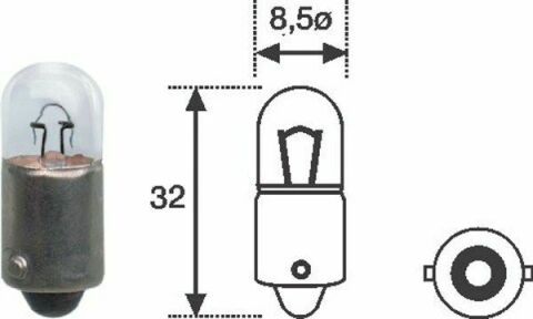 MAGNETI MARELLI Автолампа T3W 12V 3W [002893200000]