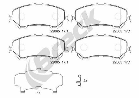 Колодки тормозные (передние) Nissan Qashqai II/Renault Kadjar 13-