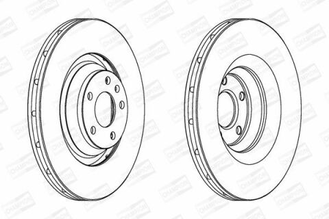 Диск гальмівний передній Audi A6 04-VW