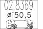 Муфта выхлопной системы (Тип А; внутр. диаметр - 50,5 мм, длина - 125 мм), фото 1 - интернет-магазин Auto-Mechanic