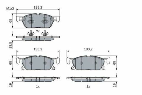 Колодки тормозные (передние) Ford Galaxy III/S-Max 15-