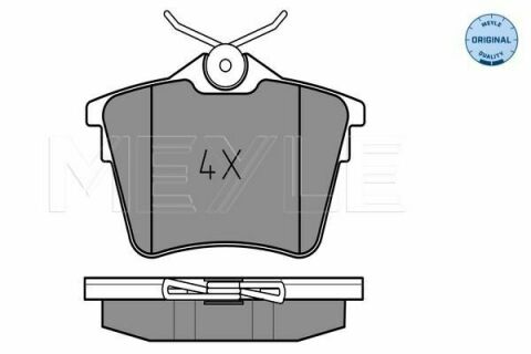 Колодки гальмівні (задні) Citroen C5 08-/Peugeot 407 04-/607 00-11