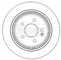 BBD4489 BORG & BECK - Диск гальмівний (2 шт)