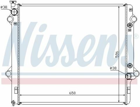 Радіатор  TY  LAND  CRUISER  120(02-)3.0  TD(+)[OE  16400-30140]