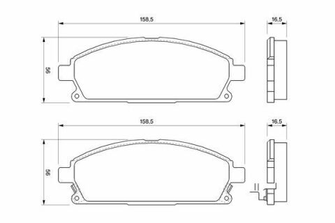 Колодки гальмівні (передні) Nissan X-Trail 01-13/Pathfinder 95-05