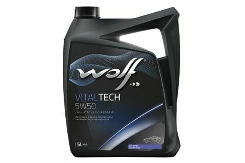 Моторна олива WOLF VITALTECH 5W-50, 5 літрів