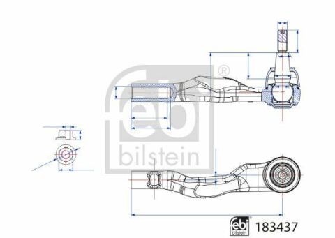 Наконечник тяги рульової (L) Porsche Panamera 16-