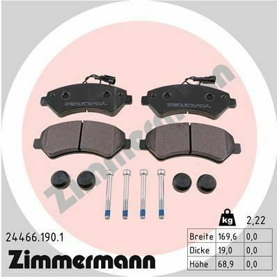 Колодки тормозные (передние) Citroen Jumper/Fiat Ducato/Peugeot Boxer 2.0-3.0HDi 06-R16(с датчиком)