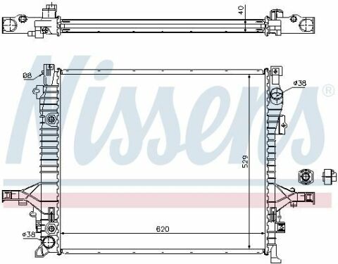 Радиатор VOLVO XC 90(02-)2.5 T(+)[OE 36000464]