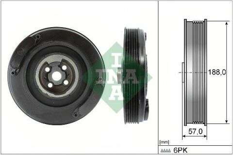 Шків колінвалу VW LT/T4/Crafter 2.5TDI