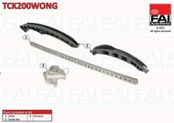 Комплект цепи ГРМ (цепь + 2 направляющие натяжитель) SEAT Ibiza 1.2 06–, Skoda Fabia