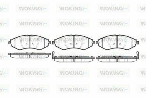 Гальмівні колодки Gentra/Kalos/Lacetti/Nubira/Rezzo (00-22)