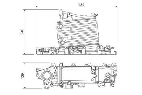 Радиатор интеркулера Skoda Octavia III/VW Golf VII/Passat 1.6-2.0TDI 12-