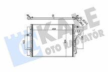 KALE KIA Радиатор кондиционера Picanto 11-