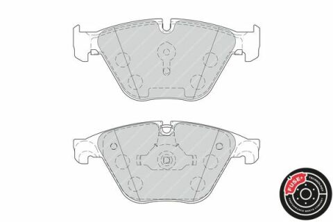 Тормозные колодки перед. BMW 5 (F10) 10- (ATE) (155,1x68,5x18,9)