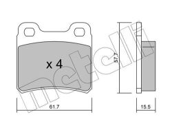 Тормозные колодки (задние) Opel Astra F 91-01/Kadett E 86-91/Vectra A 88-95