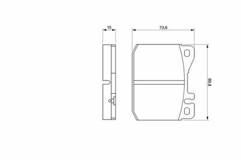 Тормозные колодки (передние) MB S-class (W116)/123 (S123)/SL (R107/C107) 71-85