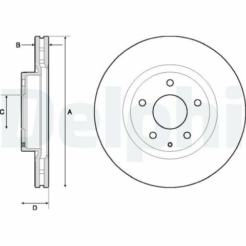 Диск тормозной (передний) (к-кт 2шт) Mazda 3 13-/CX-3 15-(295x25) (с покрытием) (вентил.)