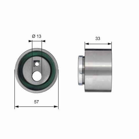 T41258 (7786-21543) Натяжной ролик ремня ГРМ GATES POWERGRIP TENSIONER