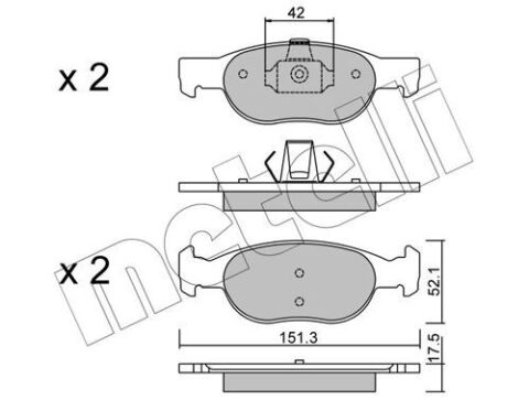 Колодки гальмівні Fiat Punto I/II 94-12