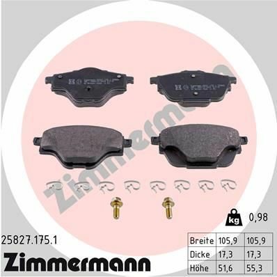 Колодки гальмівні (задні) Citroen C4/Peugeot 308 13-/5008 16-/508 18-