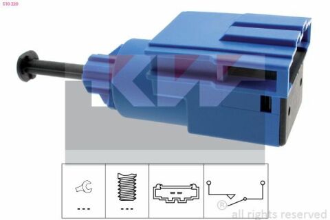 510 220 KW Датчик педалі гальм/зчеплення (аналог EPS 1.810.220/Facet 7.1220 )