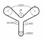 Ремінь ГРМ Toyota Land Cruiser/Sequoia/Lexus LS/GS 4.0/4.3/4.7 94- (34x211z), фото 7 - інтерент-магазин Auto-Mechanic