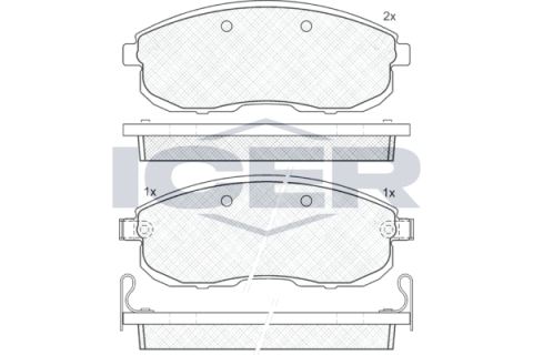 Колодки тормозные (передние) Nissan Altima/Bluebird/Maxima 88-/Teana 03-13/Tiida 11-/Renault Safrane