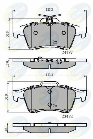 CBP01599 Comline - Тормозные колодки для дисков