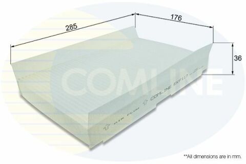 EKF117 Comline - Фильтр салона (аналог WP9112/LA138)