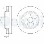 Гальмівний диск задній GRAND CHEROKEE IV JEEP