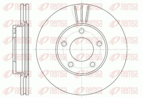 MAZDA Диск гальмівний перед. MAZDA 3, 5 (278*25)