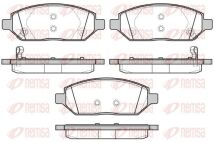 Колодки тормозов. передн. karl 1,015-