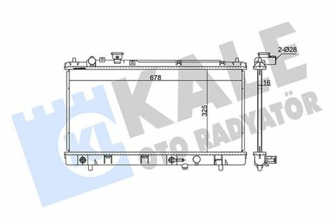 KALE MAZDA Радіатор охолодження 323 F VI 1.5/1.6 98-