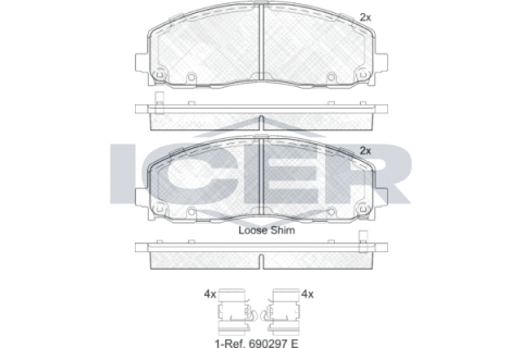 Колодки тормозные (передние) Chrysler Grand Voyager/Dodge Journey/Caravan 07-/Fiat Freemont 11-