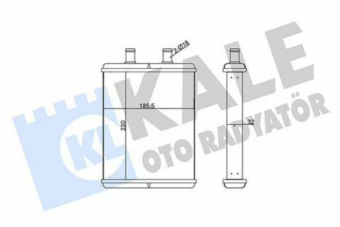 KALE IVECO Радиатор отопления Daily IV 06-