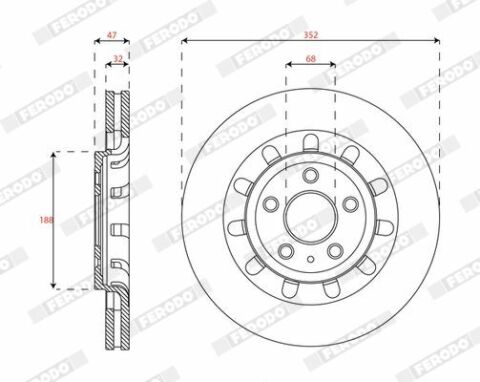 Диск тормозной Диск тормозной