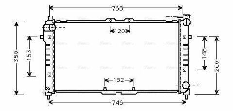 Радиатор охлаждения mazda 626 iv,v 1.8/2.0 91-