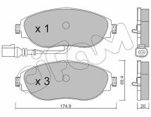 Комплект передних тормозных колодок Volkswagen Golf VII, Passat 2010–, Škoda Octavia 2012–