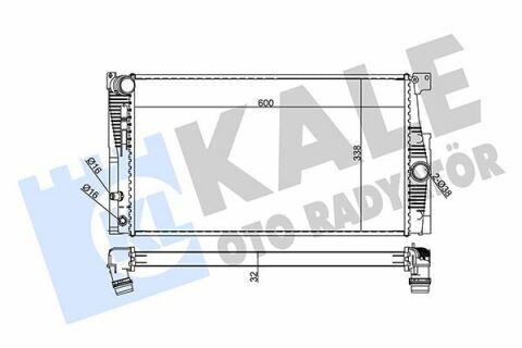 Радіатор охлаждения 5 f10 520/528i 11-