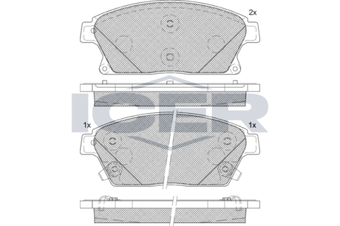 Колодки тормозные (передние) Nissan Rogue 10-13/Chevrolet Cruze/Opel Astra 09-/Zafira C/Mokka 11-