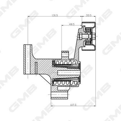 Ролик с натяжным мехом fortuner 2.7 04-15 toyota