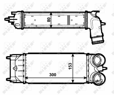 Радиатор интеркулера Citroen C5/Peugeot 508 1.6D 10-