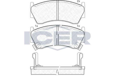 Колодки тормозные (передние) Nissan Almera 95-01/Sunny 97-00