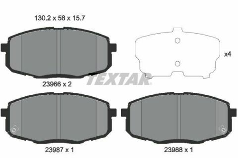 Колодки гальмівні (передні) Hyundai i30 08-/ Kia Ceed/ Pro Ceed 07- (Mando)