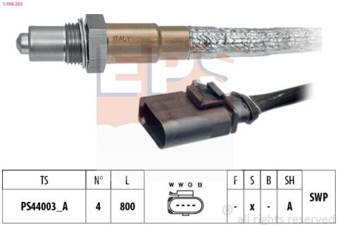 Лямбда-Зонд GOLF VI 2.0 GTI 13-20, AUDI A3 1.8 12-16, SEAT LEON 1.8 13-18, SKODA OCTAVIA 1.8 12-20