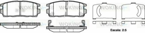 Гальмівні колодки зад. Chevrolet Captiva 06- (akebono)