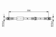 Шланг передній гальмівний AUDI TT-14