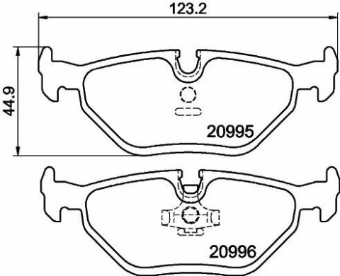 Гальмівні колодки зад. BMW E30/E32/E34/E36 -03 (ATE) Гальмівні колодки зад. BMW E30/E32/E34/E36 -03 (ATE)