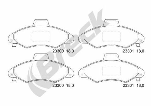 Колодки гальмівні (передні) Ford Escort 90-